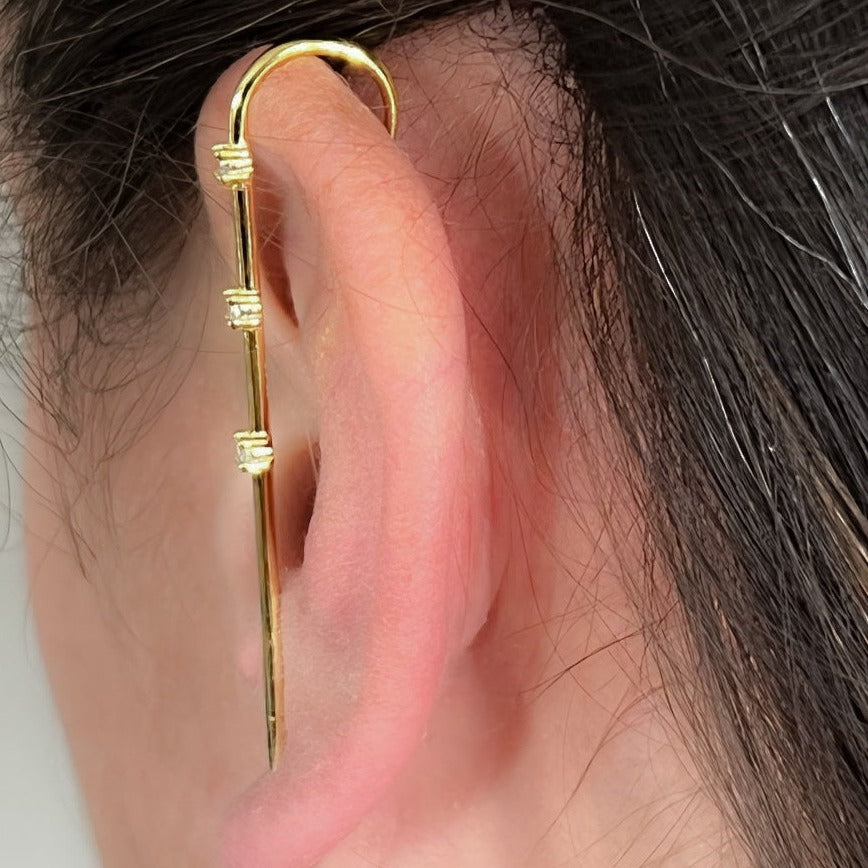 Tryllestav med 3 stener (En stk)